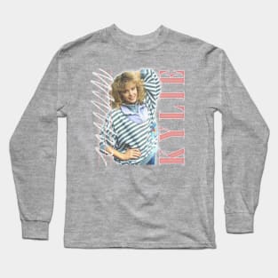 Kylie // 80s Retro Fan Artwork Long Sleeve T-Shirt